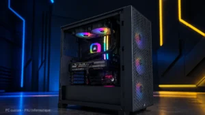 PC Gamer avec watercooling all in one et boitier Corsair