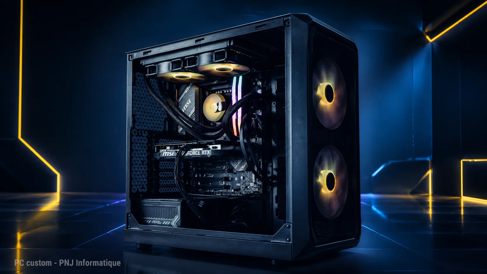 PC sur mesure pour production vidéo avec RGB
