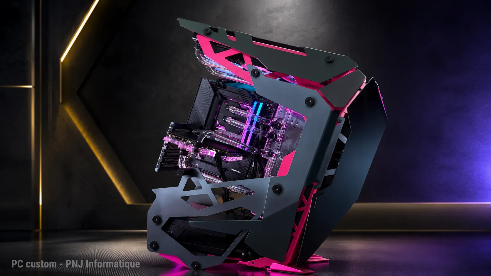 PC Gamer haut de gamme avec watercooling custom