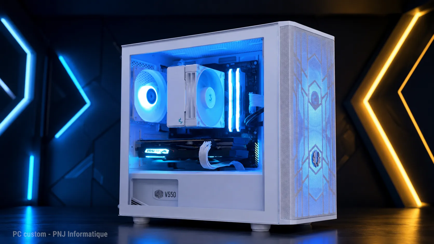 PC Gamer format ITX Blanc
